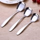 thumbnail image 3 of BRIGHTFUFU 3pcs cucharas de cena cucharas de té de acero inoxidable cucharas planas creativas diseño cuadrado especial para sopa de postre, 3 of 7