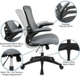 thumbnail image 6 of Flash Furniture Mid-Back Dark Gray Mesh Swivel Ergonomic Task Office Chair with Flip-Up Arms, 6 of 15