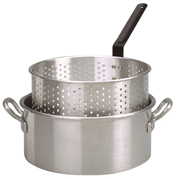 King Kooker 10 Qt Aluminum Deep Fryer Pan with Basket