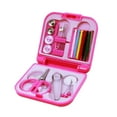 thumbnail image 1 of Needles Threads Kit Mini Portable Sewing Tools DIY Scissors Tweezers Pins Buttons Set, Rose Red, 1 of 7