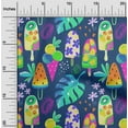 thumbnail image 2 of oneOone Rayon Blue Fabric Texture Sewing Material Print Fabric By The Yard 56 Inch Wide-3S, 2 of 5