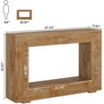 thumbnail image 2 of Tribesigns Farmhouse Console Table, 47" Wood Hallway Table with Storage for Hallway, Natural Wood, 2 of 5
