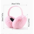 thumbnail image 5 of Winter Ear muffs Faux Fur Warm Earmuffs Cute Foldable Outdoor Ear Warmers For Women Girls, 5 of 7