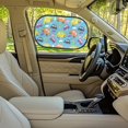thumbnail image 6 of KUIFORTI Car Window Shade for Baby Side Window Sunshade, 2 Pcs Lightweight Sun Visor for Car Truck Sedan, Foldable Cling Automotive Interior Sun Protection, Cartoon Car Blue, 6 of 8