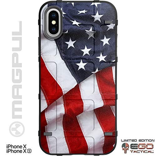 Limited Edition Customized Prints By Ego Tactical Over A Magpul Mag1094 Bump Case For Apple Iphone X Xs 5 8 Waving Us Flag Walmart Com Walmart Com