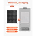 thumbnail image 3 of Heavy-Duty Steel Pegboard Display,13x17 " Tabletop Organizer with 30 Hooks for Retail Stores,Jewelry Shops,and Grocery Displays,Black (2 Pack), 3 of 12