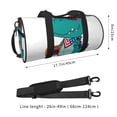 thumbnail image 4 of Disketp 45l Foldable Duffel Bag,Water-Resistant Sports Gym Bag,Portable Weekender Bag Lightweight For Travel,Fitness And Camping-Cute Dinosaur, 4 of 8