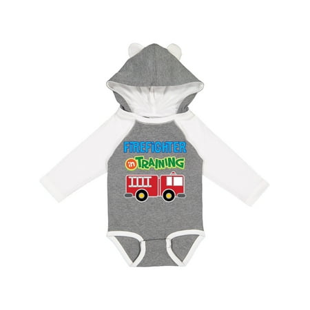 

Inktastic Future Firefighter Kids Fireman Gift Baby Boy Long Sleeve Bodysuit