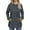 Dark gray, variant on Womens Hoodies Drawstring Casual Long Sleeve Sweatshirts Fashion Split Hem Tops with Kangaroo Pockets