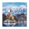 thumbnail image 1 of Winter Bandana, Lake Scene Illustration, Unisex Head and Neck Tie, by Ambesonne, 1 of 2