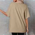 thumbnail image 5 of Zuesphe Plus Size Tops for Women Summer With Ruffles Fitted Cotton T Shirts for Women Short Sleeve Blouses for Women Petite Plus Size Tunic Tops for Women Dressy, 5 of 6