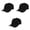 Black, variant on 3 Pack Cotton Dad Hats Classic Low Profile Adjustable Caps (Black)