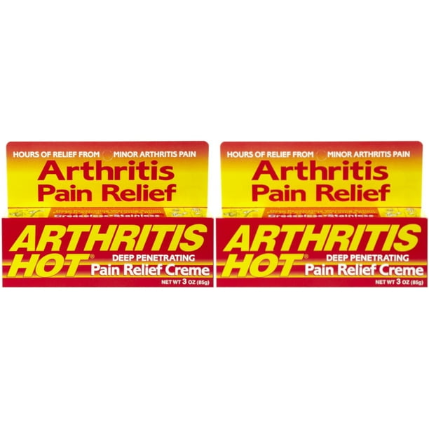 Arthritis Hot Pain Relief Creme 3 oz (Pack of 2)