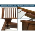 thumbnail image 5 of Acacia Kaylin Bed Frame with Headboard Solid Wood Platform Bed, Twin Size Bed Frame, Unique Design Contemporary Signature Wood Bed Compatible with All Mattresses, Non-Slip and Noise-Free, Chocolate, 5 of 5