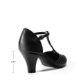 thumbnail image 5 of Dream Pairs Women's T-Strap Heels with 6.5cm Block Heel, Vintage-Inspired Mary Jane Pumps, 5 of 7