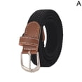 thumbnail image 5 of SharkTRUE Braided Stretch Belt for Men and Women, Hole-Free Adjustable Design, Sailcloth Material, 100cm x 2.5cm, 5 of 10