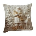 thumbnail image 5 of Christmas Themed Cushion Cover - Festive Holiday Pillowcase, Soft Durable Fabric, Perfect for Sofa, Bed, Chair, Adds Christmas Cheer to Living Room Bedroom Home Decor, 18*18in, A, 5 of 6