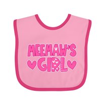 Inktastic Meemaw's Girl Girls Baby Bib
