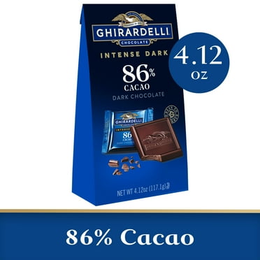 GHIRARDELLI Intense Dark Chocolate Squares, 86% Cacao, 4.12 oz Bag
