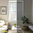 thumbnail image 6 of Misty White 55.5 in. W X 48 in. H Cordless Blackout Vinyl Mini Window Blinds with 1 in. Slats, 6 of 7