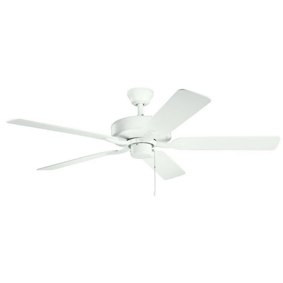 Ceiling Fan With Traditional Inspirations 12.5 Inches Tall By 52 Inches Wide-Matte White Finish Kichler Lighting 330015Mwh