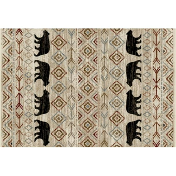 Mayberry Rug CC10511 30X46 30 x 46 in. Cozy Cabin Rustic Quilt Printed