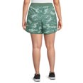 thumbnail image 3 of Reebok Women's Plus Size Printed Essential Running Shorts with Pockets, 3 of 5