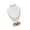 White L, variant on Necklace Display Bust Storage Organizer Pendant Chain Stand Holder for Dresser White L