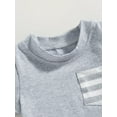 thumbnail image 4 of Inevnen Toddler Baby Boy Clothes Short Sleeve T Shirt Top Boys Shorts with Pocket Summer Outfit 2Pcs Set, 4 of 8