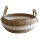 thumbnail image 1 of Cesta de mimbre plegable con tejido de algas marinas, cesta de almacenamiento para decoración de jardín, L, 1 of 5
