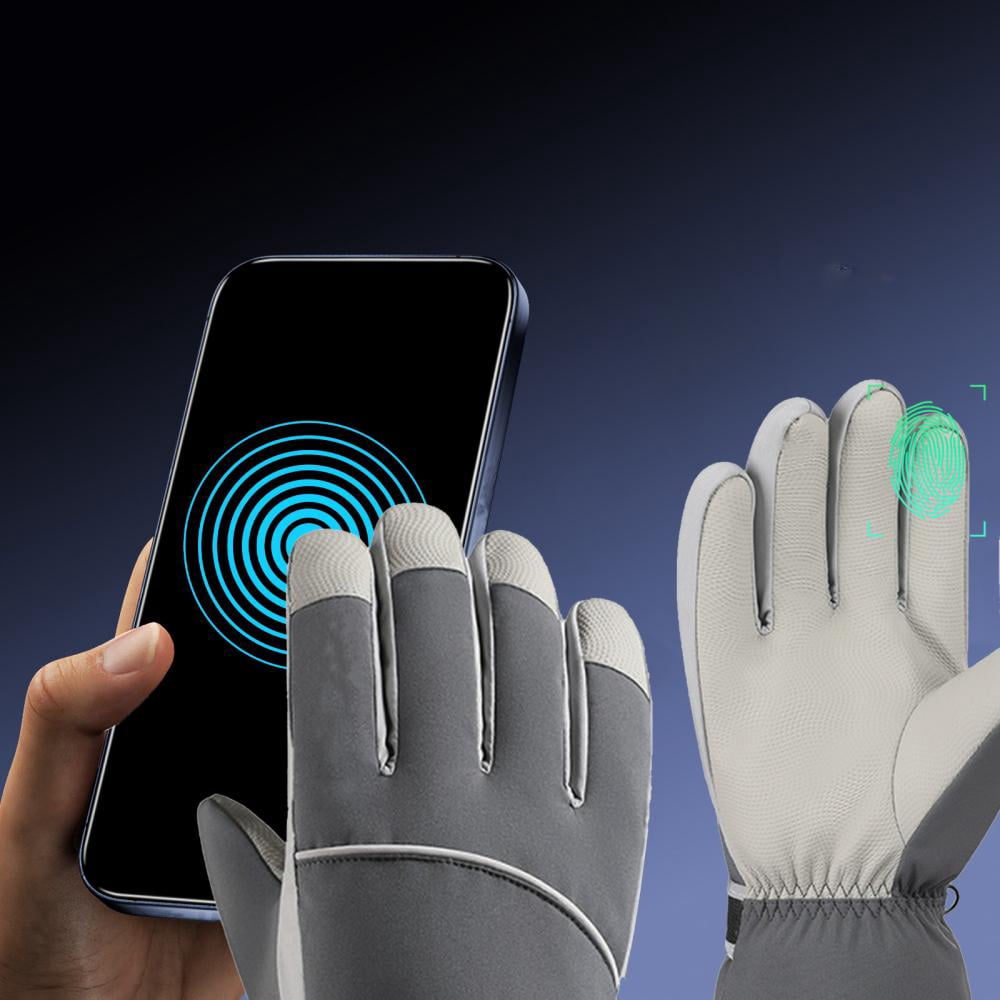 Unisex winter touchscreen gloves for skiing and cycling