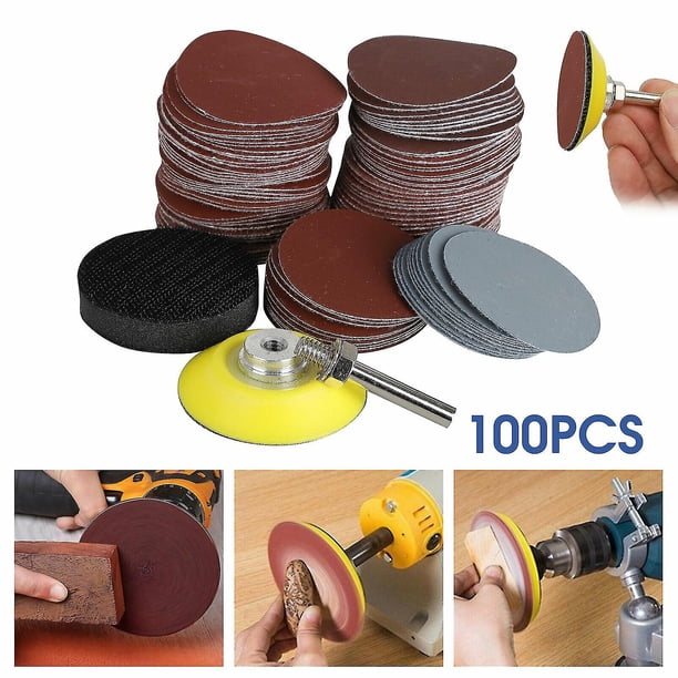SPEEDWOX 100 Discos De Lija De 3 Pulgadas, Papel De Lija De Grano 40