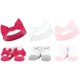 thumbnail image 1 of Hudson Baby Set De Regalo Con Diadema Y Calcetines Para Bebé Niña, Color Rosa, Blanco, Talla Única, 1 of 1