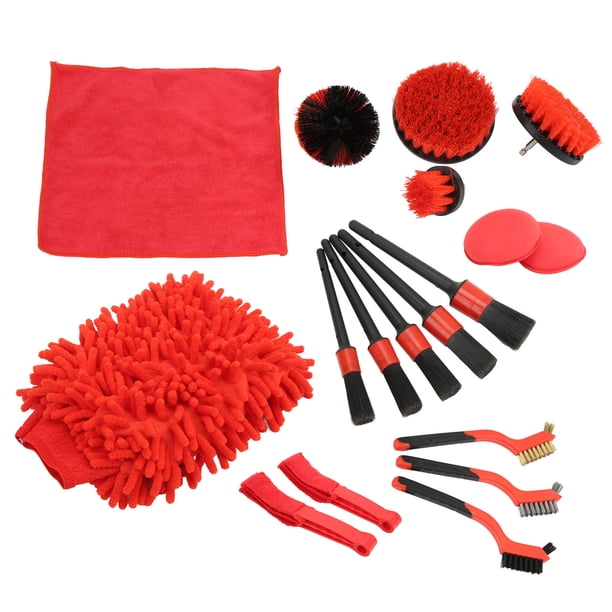 Juego De Cepillos Para Detalles, Cepillos Para Detalles De Automóviles, Ampliamente Aplicables, Diferentes Tamaños, Pequeños Y Compactos Para Camiones Y Motocicletas Cergrey Detail Brushes Car Detailing