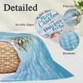 thumbnail image 3 of Blue Coastal Christmas Pillow Covers King, Nautical Summer Beach Shell Conch Soft Brushed Microfiber Breathable Throw Pillow Covers, Pillowcase with Zipper for Couch Sofa Bedroom Living Room 20"x36", 3 of 9