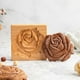 thumbnail image 5 of Cortador de galletas con forma de rosa y flor en 3D, de madera, para repostería y cocina., 5 of 9