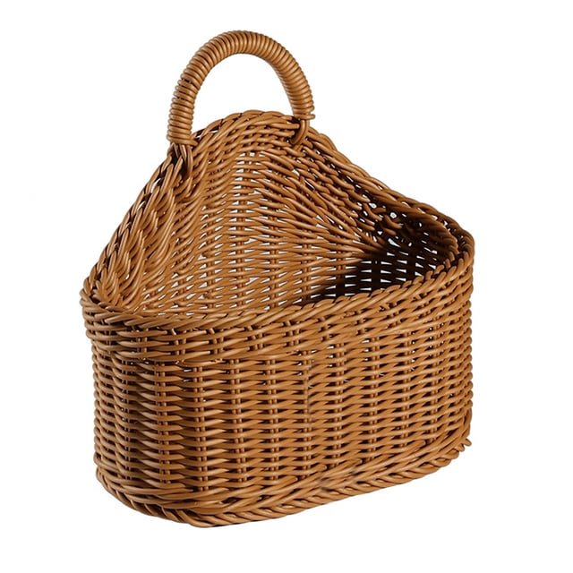 Panier Suspendu Tissé Fait à la Main Panier en Osier Naturel pour Déco