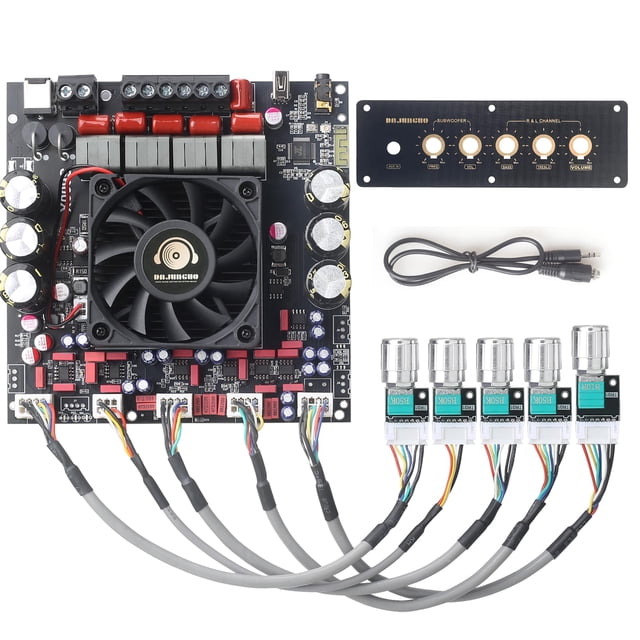 Placa amplificadora de potencia DAJUNGUO S600X-W Bluetooth 5.2 2.1 canales