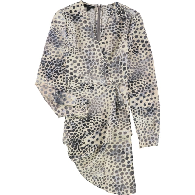Alfani Womens Animal Print Pullover Blouse beige M