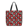thumbnail image 1 of Fotbe Red Floral Bolsa Tote con Estampado para Mujer, Bolsos con Cremallera, Bolsa de Hombro Casual de Gran Capacidad con Bolsillos Internos, 1 of 7