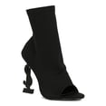 thumbnail image 1 of Women Peep Toe $ Dollar Sign Heel Ankle Boot 19047, 1 of 6