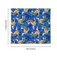 thumbnail image 4 of Bingfone Polyester Fabric Tapestry Sharks Skateboarding With Palm Wall Hanging Tapestry,Daily Decorative Tapestry for Bedroom Living Room Dorm 60L x 51W Inches, 4 of 7