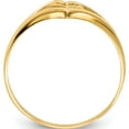 thumbnail image 3 of 14K Yellow Gold Polished Heart Ring (Size 7.5) Made In Peru k4577, 3 of 6