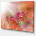 thumbnail image 2 of Petites Fleurs Rouges et Roses Printemps - Grande Uvre d'Art Florale sur Toile, 2 of 4