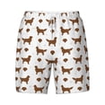 thumbnail image 4 of Lsque Mens Swim Trunks Labrador Retriever Dog Pattern - Bathing Suit Compression Liner - Beach Swim Shorts Swimwear - (S-3XL) - Stretch Quick Dry -XX-Large, 4 of 9