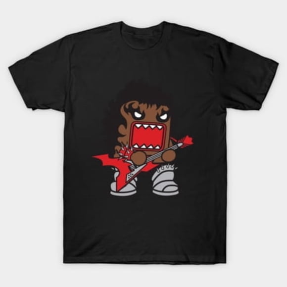 Heavy Metal Domo Kiss Japanese Mascot Monster Music Band Parody Art Unisex T-Shirt, sizes up to 3XL