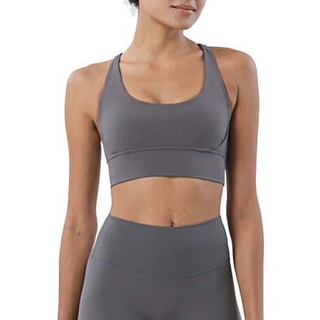 

Juliy Womens Back Sports Underwear Gathered Cross Shoulder Strap Shockproof Sports Clothing Breathable and Hygroscopic Sports Underwear Clothing