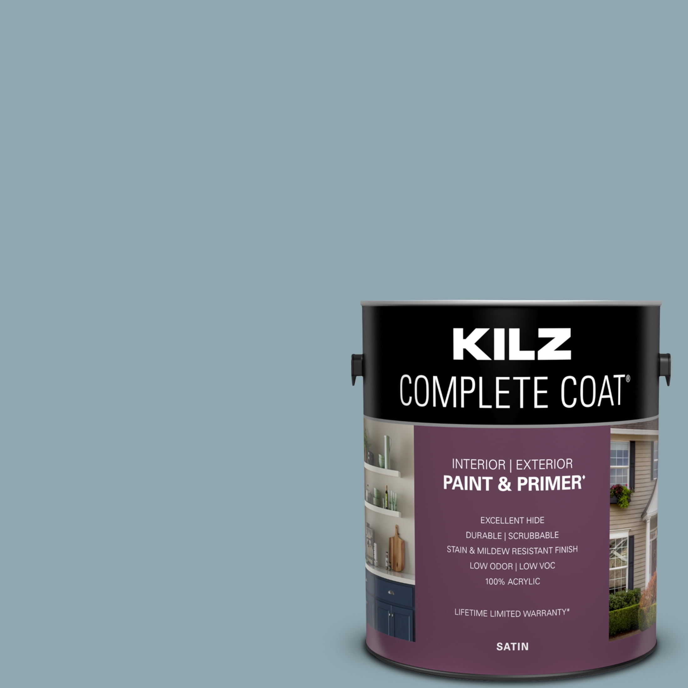 KILZ Complete Coat Paint & Primer, Interior/Exterior, Satin, Endless
