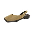 thumbnail image 2 of Round Toe Women's Casual & Dress Shoes Comfortable Plus Size Office Work Daily Wear Spring Summer Gold 6, 2 of 9