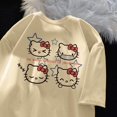 thumbnail image 1 of Sanrios Kawaii Anime Hello Kitty Pochacco-Camiseta de manga corta de algodón con dibujos animados para Niños, Top suelto para regalo de cumpleaños, 1 of 4